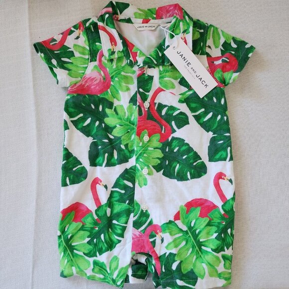 Janie and Jack Other - Janie Jack Hawaiian One Piece NWT 3-6 Months Romper
